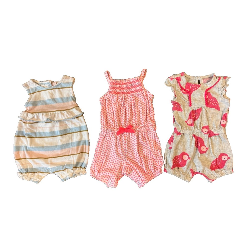 Carters Baby Clothes Girl Newborn Bundle Summer Rompers One Pieces Outfits Bird